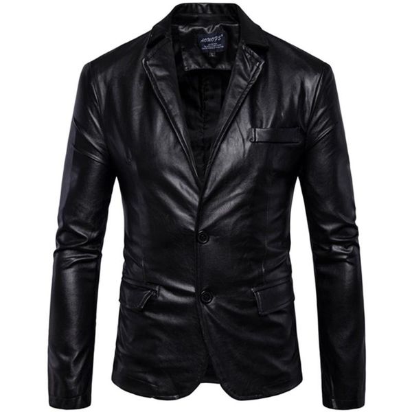 men's suits & blazers business men casual classic simple style solid color leather jacket / 2021 male pu suit coat, White;black
men's suits & blazers business men casual classic simple style solid color leather jacket / 2021 male pu suit coat, White;black