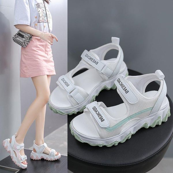 sandals sporty 2021 summer thick-soled breathable casual women's wild soft-soled beach shoes trendy light sports, Black
sandals sporty 2021 summer thick-soled breathable casual women's wild soft-soled beach shoes trendy light sports, Black