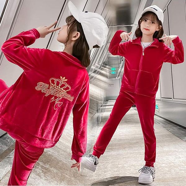 girls clothing sets fall winter clothes children kids girl's boutique velour outfit teen zipper tracksuit for 4 6 8 10 years old, White
girls clothing sets fall winter clothes children kids girl's boutique velour outfit teen zipper tracksuit for 4 6 8 10 years old, White