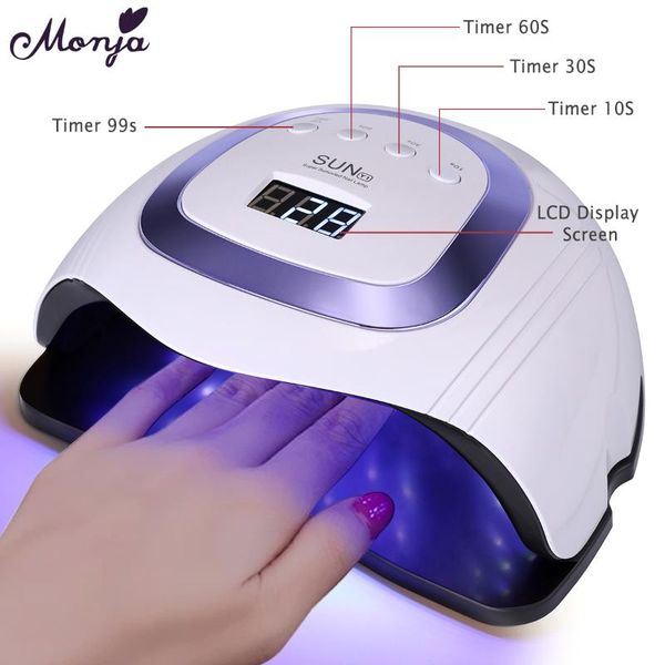 nail dryers monja 168w 54 leds intelligent eu plug dryer uv led lamp polish gel curing smart timer auto sensor manicure tool
nail dryers monja 168w 54 leds intelligent eu plug dryer uv led lamp polish gel curing smart timer auto sensor manicure tool