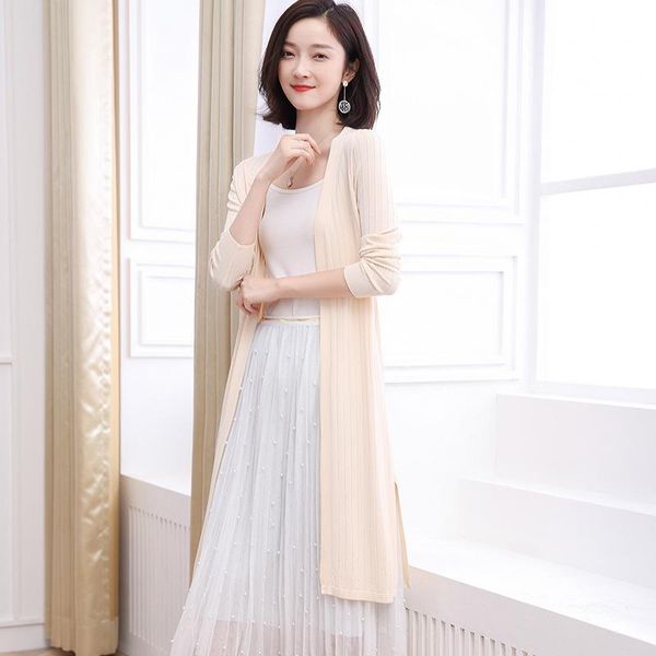 women's knits & tees 2021 women knitting shirt cardigans solid color long sleeve open stitch sweater female chic slim casual summer th, White
women's knits & tees 2021 women knitting shirt cardigans solid color long sleeve open stitch sweater female chic slim casual summer th, White