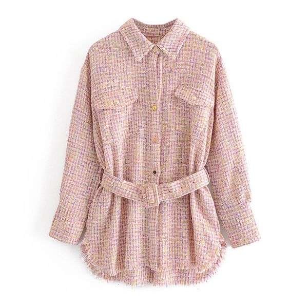 2021 new pink with belt jacket for autumn clothes women casual single breasted tweed jackets femme veste opl0, Black;brown
2021 new pink with belt jacket for autumn clothes women casual single breasted tweed jackets femme veste opl0, Black;brown