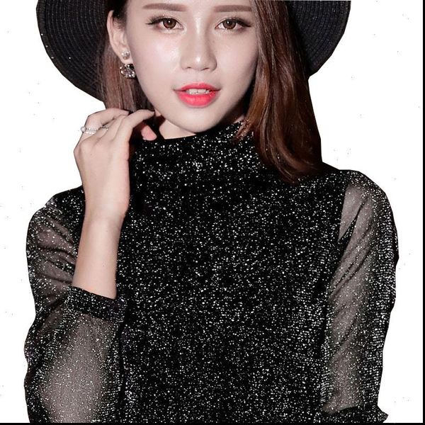 2021 spring summer womens see through mesh blouse long sleeve transparent shining elegant shirt fashion women df2418, White
2021 spring summer womens see through mesh blouse long sleeve transparent shining elegant shirt fashion women df2418, White
