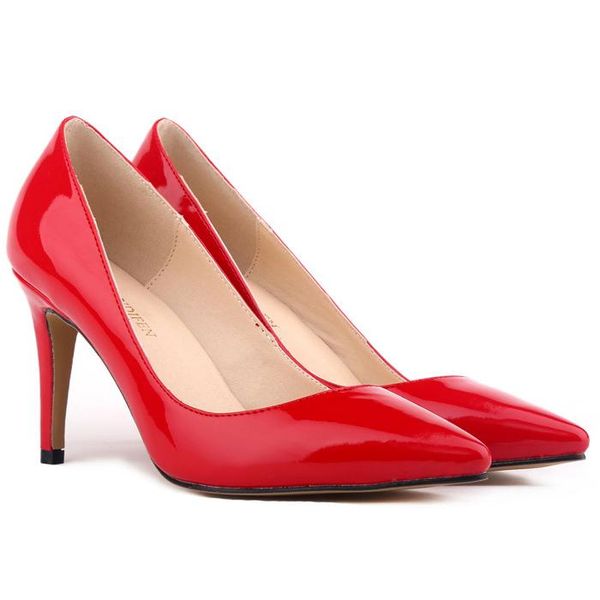 dress shoes mclubgirl 2021 autumn pointed toe women's fashion patent leather shallow mouth high heels professional zd, Black
dress shoes mclubgirl 2021 autumn pointed toe women's fashion patent leather shallow mouth high heels professional zd, Black