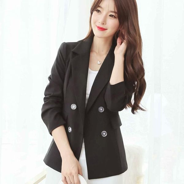 women's suits & blazers women ol blazer double breasted plus size tunic office jackets korea style spandex traje mujer suit p6c1177, White;black
women's suits & blazers women ol blazer double breasted plus size tunic office jackets korea style spandex traje mujer suit p6c1177, White;black