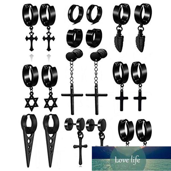1 pair punk black 10 multiple styles stainless/titanium steel stud earrings for men women gothic street pop hip hop ear jewelry, Silver
1 pair punk black 10 multiple styles stainless/titanium steel stud earrings for men women gothic street pop hip hop ear jewelry, Silver