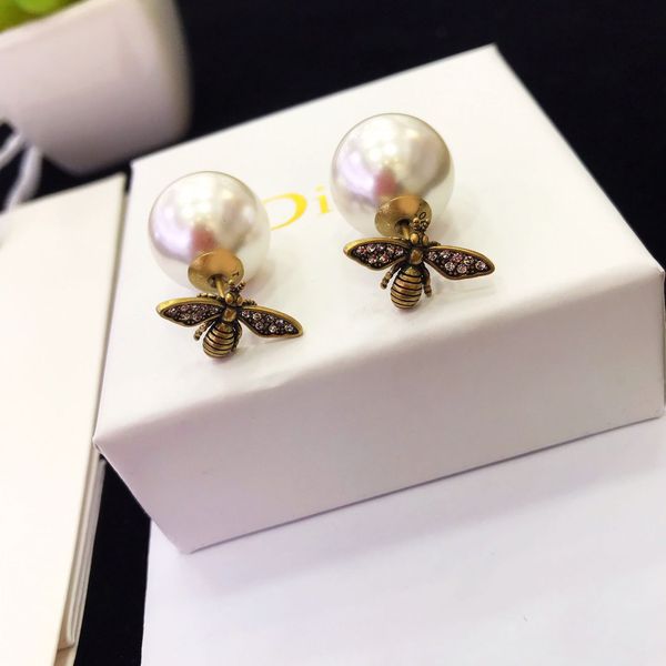 designer jewelry new honey bee classic diamond inlaid pearl net red earrings pa3l, Golden
designer jewelry new honey bee classic diamond inlaid pearl net red earrings pa3l, Golden