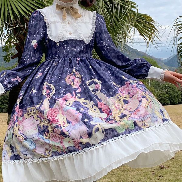 japanese lolita dress sweet loli girl kawaii lace baby collar cartoon print high waist op ruffle skirt women victorian dress, Black;red
japanese lolita dress sweet loli girl kawaii lace baby collar cartoon print high waist op ruffle skirt women victorian dress, Black;red