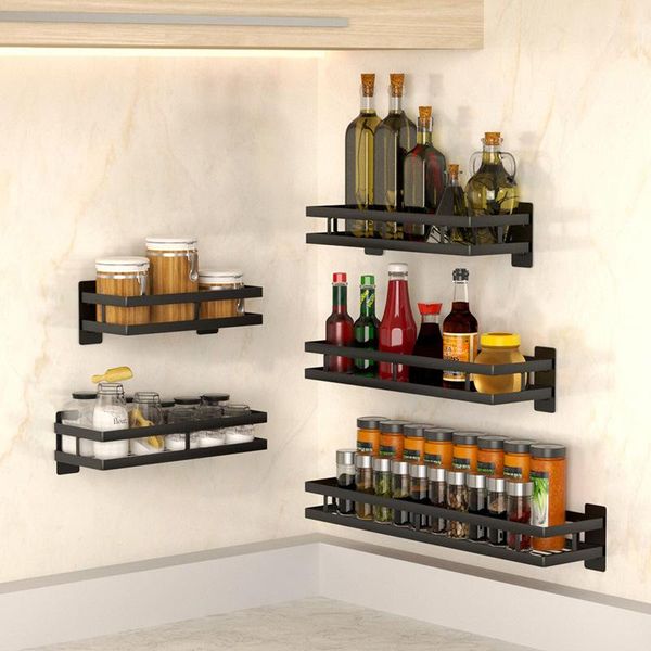 kitchen storage & organization kichen organizer condiment rack nail-black stainless steel removable for easy cleaning
kitchen storage & organization kichen organizer condiment rack nail-black stainless steel removable for easy cleaning