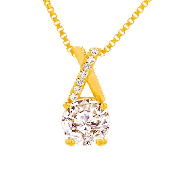 pendant necklaces zircon crystal imitation gold necklace women 24k for + jewelry wholesale, Silver
pendant necklaces zircon crystal imitation gold necklace women 24k for + jewelry wholesale, Silver