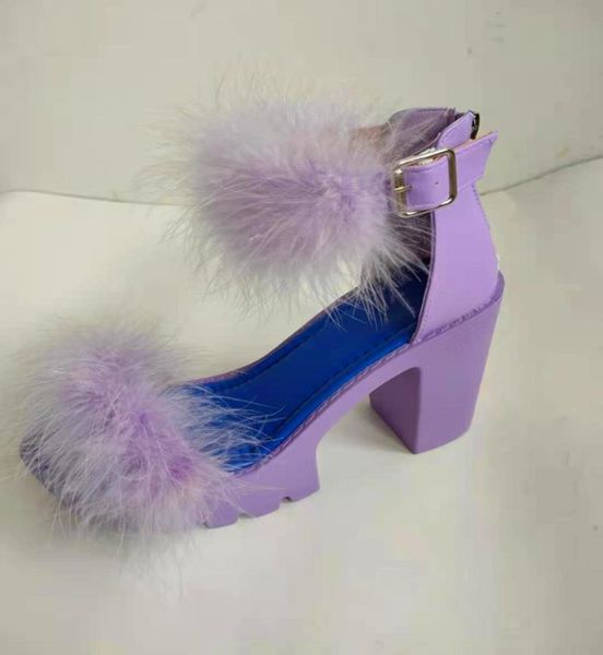 sandals fashion plus size high heel hairy women's shoes 2021 summer open-toed thick high-heeled for outer wear, Black
sandals fashion plus size high heel hairy women's shoes 2021 summer open-toed thick high-heeled for outer wear, Black