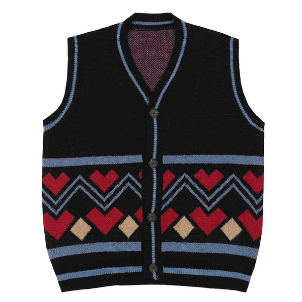 men's sweaters collection of harajuku in graphic mesh, sleeveless casual vest for men, vintage model, White;black
men's sweaters collection of harajuku in graphic mesh, sleeveless casual vest for men, vintage model, White;black