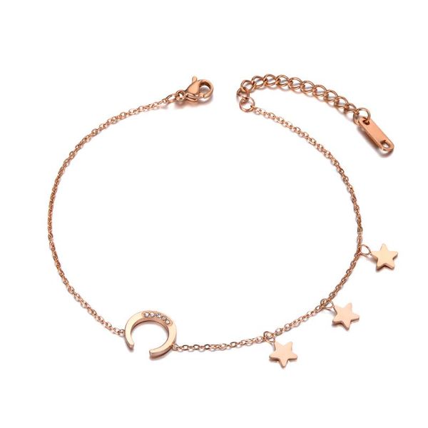 charm bracelets office style stainless steel rhinestone moon & star for women girls chain summer beach bracelet b20010, Golden;silver
charm bracelets office style stainless steel rhinestone moon & star for women girls chain summer beach bracelet b20010, Golden;silver
