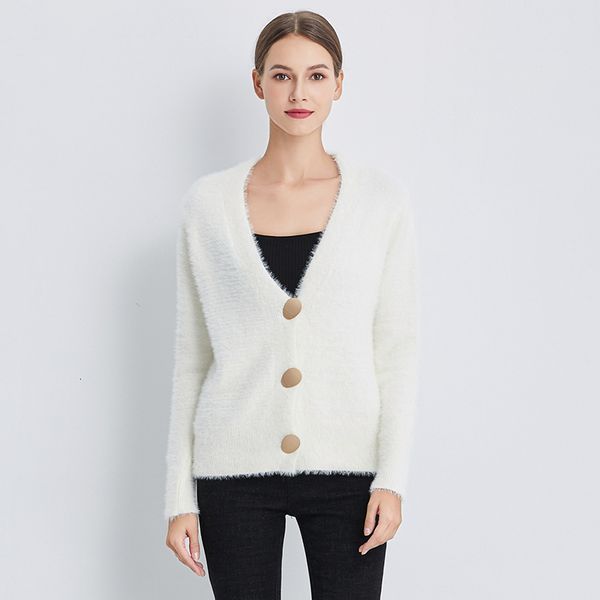 2021 new autumn women knitted v neck single breasted sweater gold button casual female cardigans short soft warm knitwear r0bz, White;black
2021 new autumn women knitted v neck single breasted sweater gold button casual female cardigans short soft warm knitwear r0bz, White;black