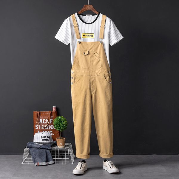 trendy men and women one-piece casual cropped pants slim fit korean feet pants workwear suspenders youth couple overalls, Blue
trendy men and women one-piece casual cropped pants slim fit korean feet pants workwear suspenders youth couple overalls, Blue