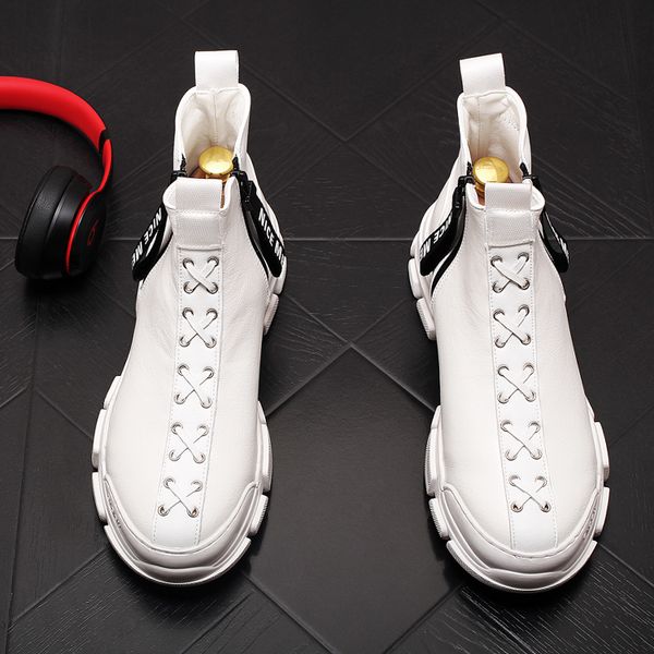 brand men's vulcanized business wedding shoes spring autumn white black breathable round toe walking sneakers high buckle casual boots
brand men's vulcanized business wedding shoes spring autumn white black breathable round toe walking sneakers high buckle casual boots