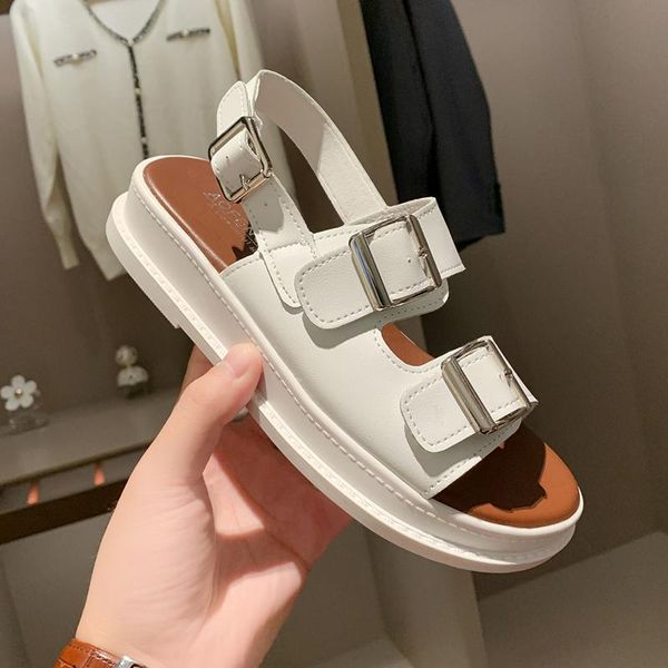 sandals 2021 fashion white black leather women buckle design heels ladies casual shoes flats sport chunky platform
sandals 2021 fashion white black leather women buckle design heels ladies casual shoes flats sport chunky platform