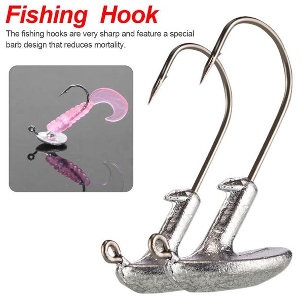 5pcs/ box lead jig head fishing hook set barbed fishhook 3.5g 5g 7g 10g 14g for soft lure carp fishing hook tackle accessories
5pcs/ box lead jig head fishing hook set barbed fishhook 3.5g 5g 7g 10g 14g for soft lure carp fishing hook tackle accessories