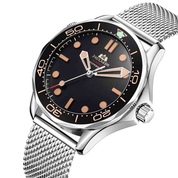 2021 new pagani automatic men's watches waterproof clock business rvs mesh band man mechanical, Slivery;brown
2021 new pagani automatic men's watches waterproof clock business rvs mesh band man mechanical, Slivery;brown