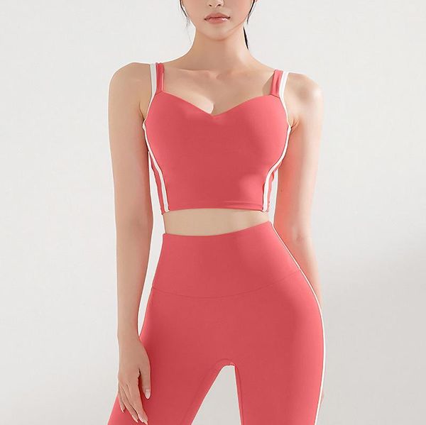 yoga outfit fashion striped v-neck fitness sports bra with paded women's underwear backless for gym wear ladies jogging active
yoga outfit fashion striped v-neck fitness sports bra with paded women's underwear backless for gym wear ladies jogging active