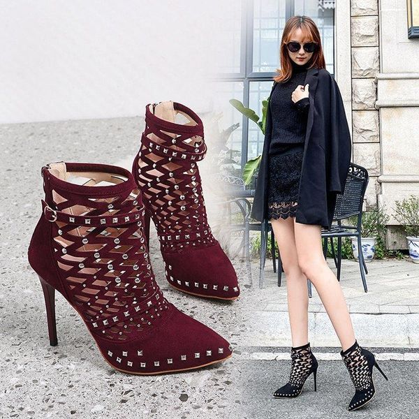 dress shoes 2021 arrival roman sandals european cut outs gladiator rivet high heels genova stiletto ankle cool boots ladies party, Black
dress shoes 2021 arrival roman sandals european cut outs gladiator rivet high heels genova stiletto ankle cool boots ladies party, Black
