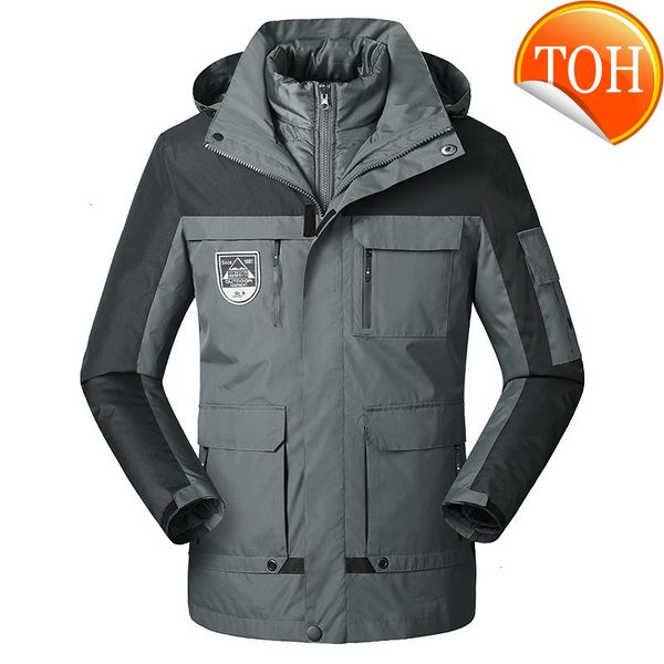 thick warm winter down men's jacket 3 in 1 new fashion outwear patchwork windproof waterproof hood men & parkas 5xl 6xl, Black
thick warm winter down men's jacket 3 in 1 new fashion outwear patchwork windproof waterproof hood men & parkas 5xl 6xl, Black