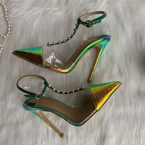 sandals women brand sandal design pointed toe snake skin patent pvc leather stiletto heel pumps t-strap high heels formal dress shoes, Black
sandals women brand sandal design pointed toe snake skin patent pvc leather stiletto heel pumps t-strap high heels formal dress shoes, Black