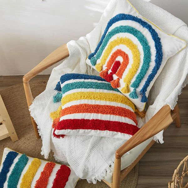 cushion/decorative pillow high-end luxury nordic sofa rainbow tassel cushion cover car black retro lace room dec europ wholesale mf042
cushion/decorative pillow high-end luxury nordic sofa rainbow tassel cushion cover car black retro lace room dec europ wholesale mf042
