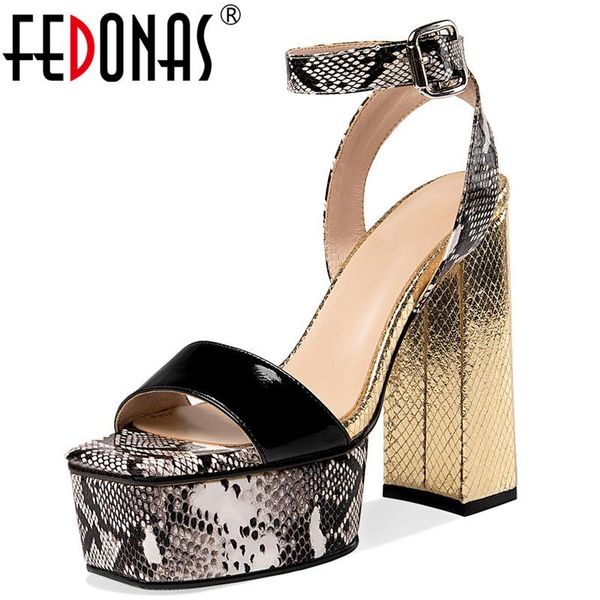 fedonas platform women sandals 2021 summer buckle genuine leather pumps sandals for women night club party shoes woman heel, Black
fedonas platform women sandals 2021 summer buckle genuine leather pumps sandals for women night club party shoes woman heel, Black