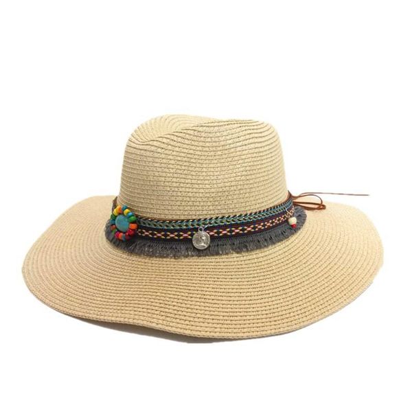 wide brim hats women's straw woven ethnic style men's beach sun jazz fedoras cooling summer breathable ladies party hat, Blue;gray
wide brim hats women's straw woven ethnic style men's beach sun jazz fedoras cooling summer breathable ladies party hat, Blue;gray