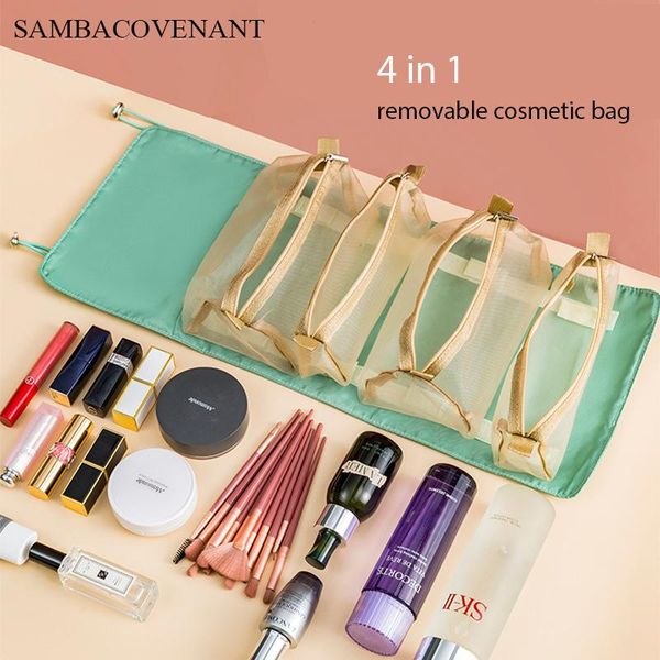 cosmetic bags & cases 4 in 1 outdoor girl makeup bag 1pc travel large for candy color female make up necessaries wash toiletry 
cosmetic bags & cases 4 in 1 outdoor girl makeup bag 1pc travel large for candy color female make up necessaries wash toiletry