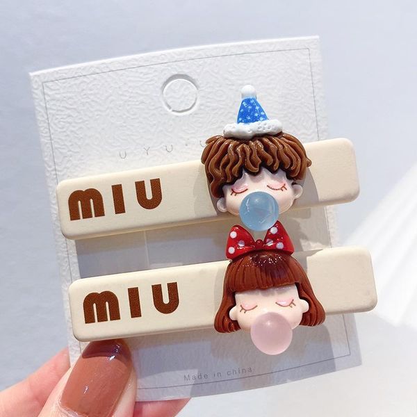 hair accessories hairpin back head headdress blowing bubble clip korea ins broken cartoon anime side girl female, Slivery;white
hair accessories hairpin back head headdress blowing bubble clip korea ins broken cartoon anime side girl female, Slivery;white