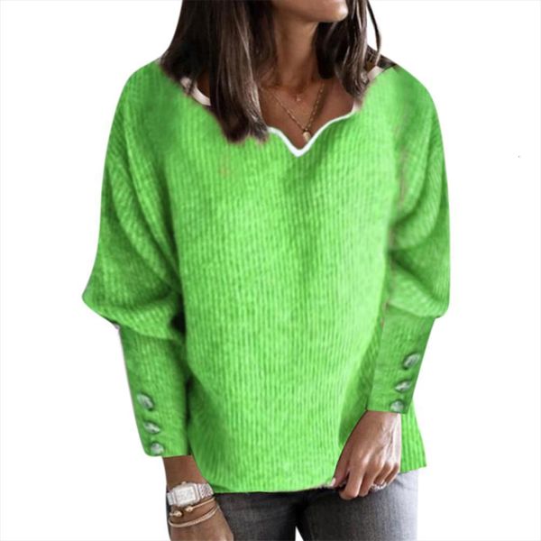 womens long sleeve sweater v neck knitted jumper blouse ladies casual autumn winter baggy pullover, White;black 
womens long sleeve sweater v neck knitted jumper blouse ladies casual autumn winter baggy pullover, White;black