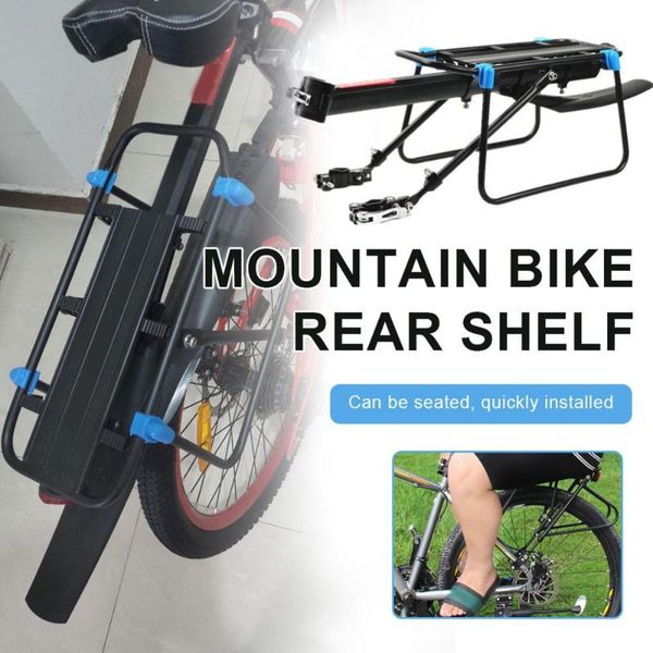 durable mountain bike quick release bicycle modification rear cargo rack aluminum alloy rack manned rear with mudguard
durable mountain bike quick release bicycle modification rear cargo rack aluminum alloy rack manned rear with mudguard