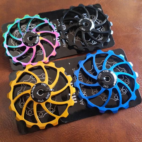 bike derailleurs 2021 16t bicycle derailleur guide wheel ceramic bearing 7-12 speed mtb road pulley jockey 4/5/6mm oil slick
bike derailleurs 2021 16t bicycle derailleur guide wheel ceramic bearing 7-12 speed mtb road pulley jockey 4/5/6mm oil slick