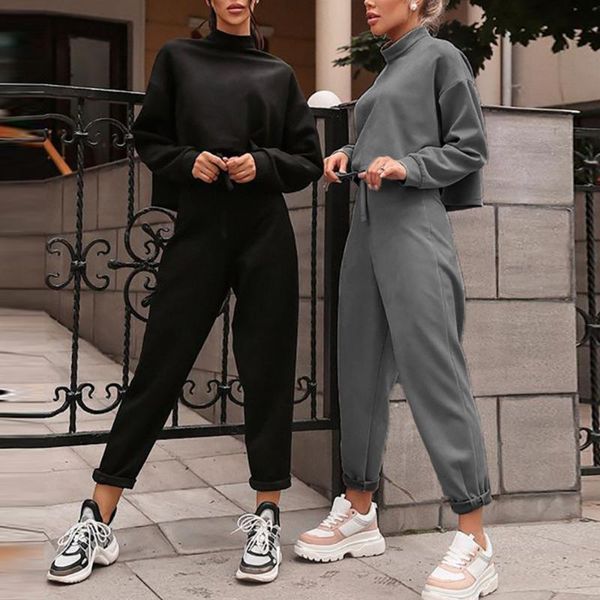 two piece dress women black loose tracksuit crop harem pants matching suit fashion autumn casual female long sleeve sweatshirt 2 set, White
two piece dress women black loose tracksuit crop harem pants matching suit fashion autumn casual female long sleeve sweatshirt 2 set, White