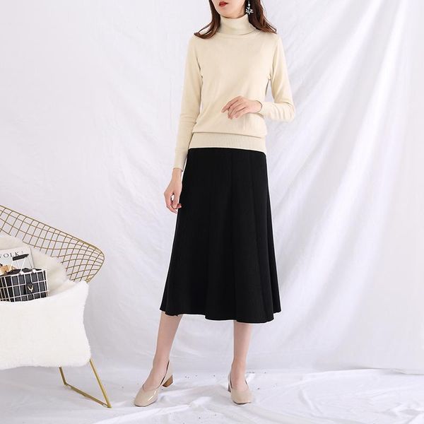skirts jech2021 spring and autumn cashmere wool solid women skirt a-line mid-calf elegant, Black
skirts jech2021 spring and autumn cashmere wool solid women skirt a-line mid-calf elegant, Black