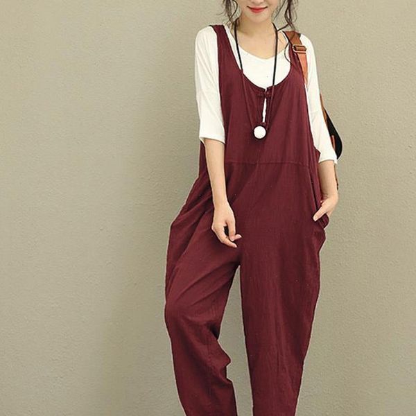 women sleeveless pockets dungarees overall baggy jumpsuits overalls fashion strappy loose long harem pants bib trousers, Black;white
women sleeveless pockets dungarees overall baggy jumpsuits overalls fashion strappy loose long harem pants bib trousers, Black;white