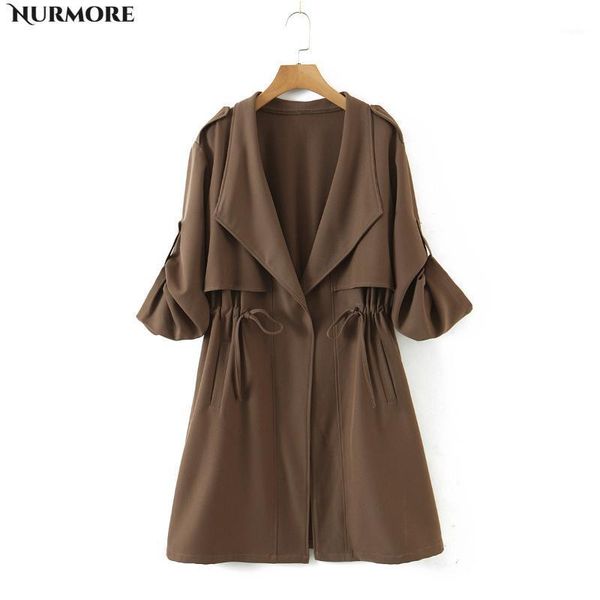 women's trench coats nurmore 2021 windbreaker coat spring autumn slim basic belt jacket with lining ladies short jackets, Tan;black
women's trench coats nurmore 2021 windbreaker coat spring autumn slim basic belt jacket with lining ladies short jackets, Tan;black