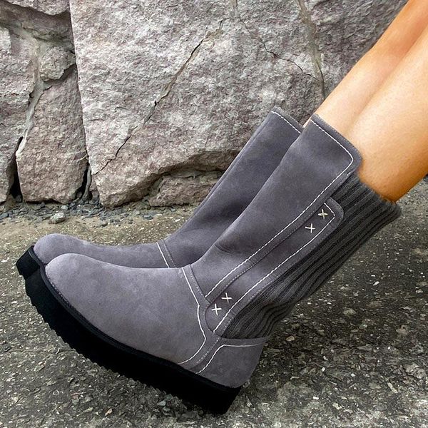 2021 women mid-calf boots winter warm flat boot fashion knitting short plush shoes flock ladies zippers platform shoes fashion, Black
2021 women mid-calf boots winter warm flat boot fashion knitting short plush shoes flock ladies zippers platform shoes fashion, Black