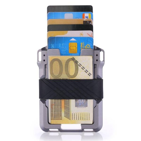 card holders large capacity men aluminium alloy rfid travel wallets women antitheft id bank case hold 12 cards, Brown;gray
card holders large capacity men aluminium alloy rfid travel wallets women antitheft id bank case hold 12 cards, Brown;gray