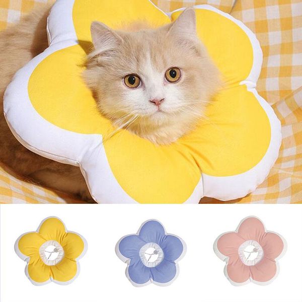 cat collars & leads flower-collar recovery cone adjustable cotton blends neck recover dog printed elizabeth circle pet protection collar
cat collars & leads flower-collar recovery cone adjustable cotton blends neck recover dog printed elizabeth circle pet protection collar