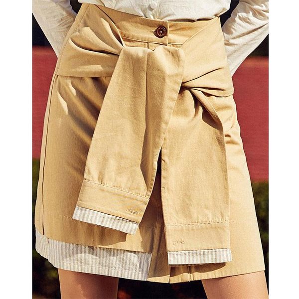 skirts artka 2021 spring and summer women 100% cotton stitching personality strap casual mini skirt qa10389c, Black
skirts artka 2021 spring and summer women 100% cotton stitching personality strap casual mini skirt qa10389c, Black