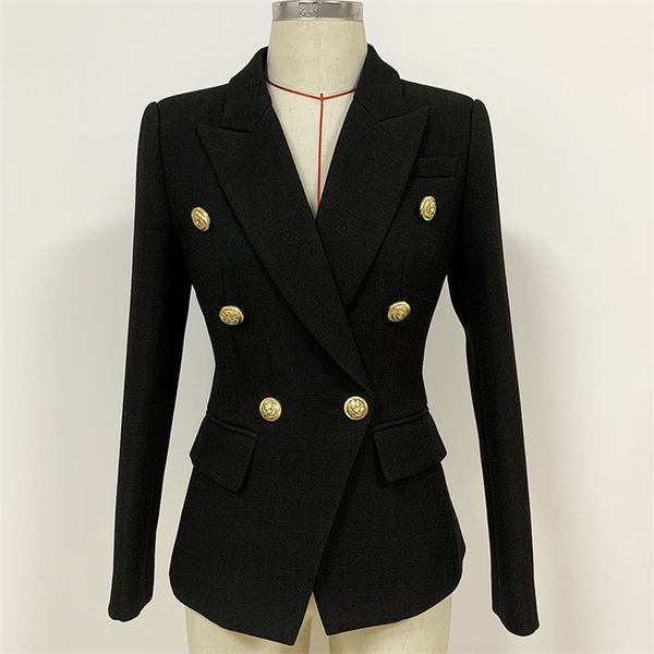 high street est baroque designer blazer women's classic lion buttons double breasted slim fitting textured jacket 211019, White;black
high street est baroque designer blazer women's classic lion buttons double breasted slim fitting textured jacket 211019, White;black