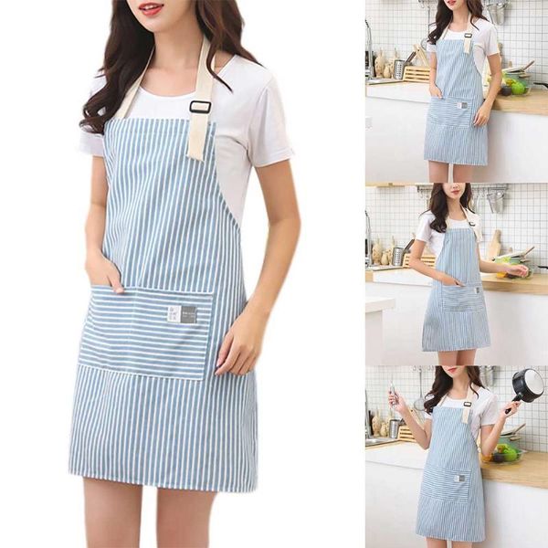 brief adjustable cotton linen stripe kitchen apron for women chef apron baking accessories commercial restaurant bib
brief adjustable cotton linen stripe kitchen apron for women chef apron baking accessories commercial restaurant bib