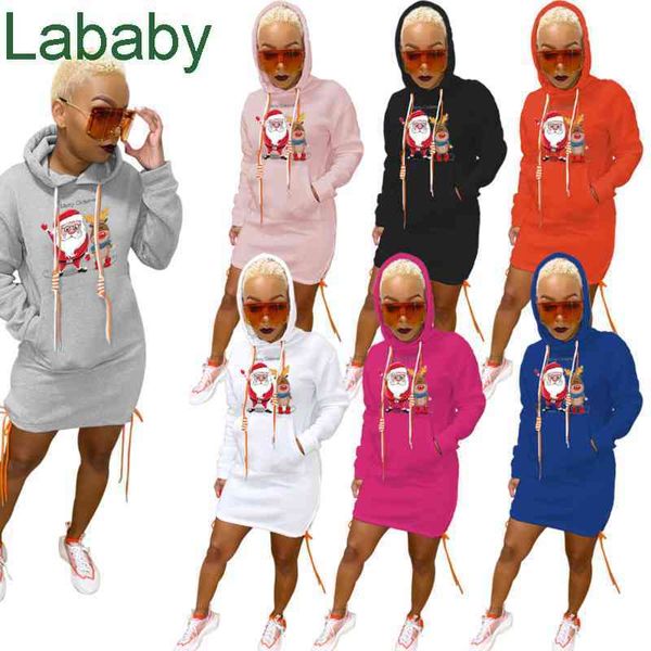 women hoodie dress designer casual christmas letter printed loose dress pullover round neck hem split with tie rope dress fall sweater, Black;gray
women hoodie dress designer casual christmas letter printed loose dress pullover round neck hem split with tie rope dress fall sweater, Black;gray