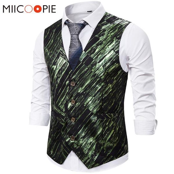 men's vests oblique striped print mens wedding waistcoats luxury glossy classic slim fit gradient gilet costume homme business men suit, Black;white
men's vests oblique striped print mens wedding waistcoats luxury glossy classic slim fit gradient gilet costume homme business men suit, Black;white