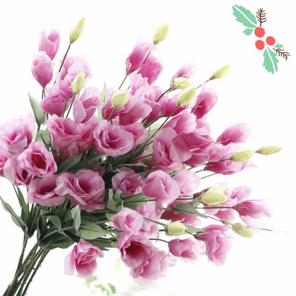 decorative flowers & wreaths 1pcs 7 heads eustoma lisianthus silk artificial wedding bouquet home decoration fake flower
decorative flowers & wreaths 1pcs 7 heads eustoma lisianthus silk artificial wedding bouquet home decoration fake flower