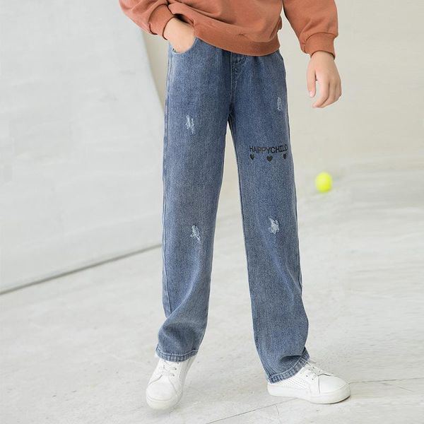 jeans walinegha ripped girls casual wide leg denim trousers fashion kids elastic waist loose print pants children baggy, Blue
jeans walinegha ripped girls casual wide leg denim trousers fashion kids elastic waist loose print pants children baggy, Blue