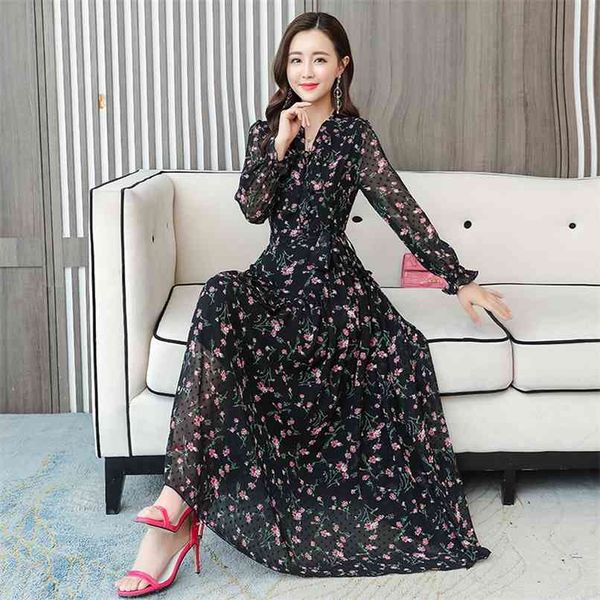 vintage black print chiffon beach long sleeve maxi dress autumn 3xl plus size elegant dresses women bodycon party vestidos 210528, Black;gray
vintage black print chiffon beach long sleeve maxi dress autumn 3xl plus size elegant dresses women bodycon party vestidos 210528, Black;gray